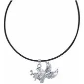 Charme Bijoux Ketting-Havik-50 cm-Zwart koordketting-