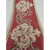Noordwand Behangrand rood goud voelbaar relief
