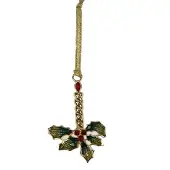 MEA Hanger Kaars met hulst 3,8x1x5,6cm