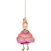 MEA Rozen meisje hangend roze 7,5x6,5x12cm