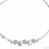 Charme Bijoux Zilver -armband-sterretjes -