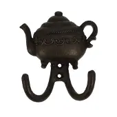 MEA Haak metaal theepot 9x10,5x3,5cm