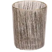 MEA Wind Light glass gold colour Ø7,5x8cm