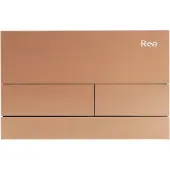 REA - Drukknop Voor Wc-muurinstallatie K011a-q En Slim024n T Brush Copper/brushed Rose Gold