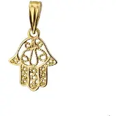 The Jewelry Collection Geelgouden Hanger Fatima hand 4016809