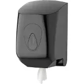 Plastiqline PQBMidiC poetsroldispenser midi kunststof zwart wandmontage (3337)