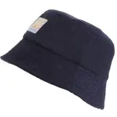 Me & My Monkey buckethat van badstof donkerblauw Hoed Jongens Katoen Logo - maat 116-134