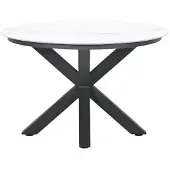 Garden Impressions Lowland Tuintafel Venice White dia. 120 cm