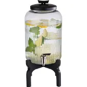 Aps Sapdispenser - 7 L - Roestvrij staal, siliconen, hout