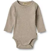 Wheat Rompertje/body 'Spencer' greige