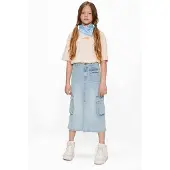 Retour Jeans T-shirt zalm Roze Meisjes Stretchkatoen Ronde hals Backprint - maat 104