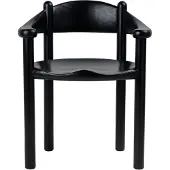 Gubi Daumiller Stoel Bruin / Zwart - Stoelen Pijnboom Black - 10128867