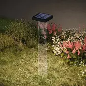 KLEWE LED lamp op zonne-energie Scotty, helder/antraciet, 60 cm, IP65 Scotty, zwart, Aluminium, Modern, Solar buitenverlichting