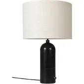 Gubi Gravity L tafellamp Zwart marmer-canvas