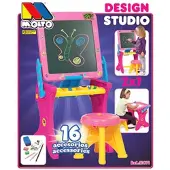 MOLTO Slate Desk With 16 Accessories 90 Cm Roze Kinderen