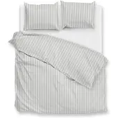 Zohome Zo Home Dekbedovertrek Righe di Percalle - northern grey 240x200/220cm