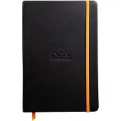 Rhodia Notitieboek Speciaal Gelinieerd PU Harde rug Zwart Niet geperforeerd
