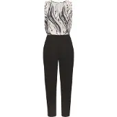 LASCANA Jumpsuit beige / crème / grafiet / zwart