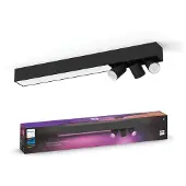 Philips Hue Centris Opbouwspot White and Color - Zwart - Rechthoek - 3-spots