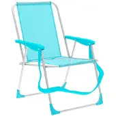 Marbueno Summer 10307 53x56x78 Cm Fixed Folding Chair Aluminium Blauw 53 x 56 x 78 cm