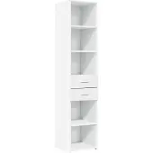 vidaXL Hoge kast 40x42,5x185 cm bewerkt hout wit