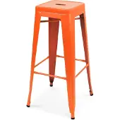 Oviala - Mat oranje barkruk - Indus