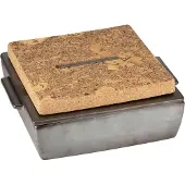 Dutchdeluxes Ovenschaal Rectangular Medium Ceramic Platinum Matt