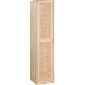 Sweeek Opbergkast met 1 deur rotan en houteffect 40cm Naturel