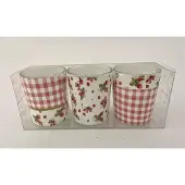 J-Line theelicht houder 6x5cm (set van 3)