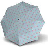 Knirps paraplu A.200 Medium Duomatic Magic Dots Sky Lichtblauw