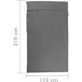 PRIMEMATIK - Reisslaapzak 115 x 210 cm grijs microfiber