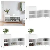 vidaXL Schoenenkast 102x36x60 cm bewerkt hout wit