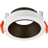 Braytron - LED Inbouwspot kantelbaar - Zaagmaat 74mm - Buitenmaat 85mm - Mat zwart/wit