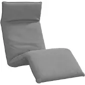 vidaXL Ligstoel inklapbaar 175x54x8,5 cm Oxford stof grijs
