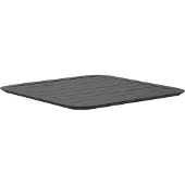 Oviala - Tafelblad 60x60 cm in zwart aluminium - Almada
