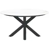 Garden Impressions Lowland Tuintafel Venice White dia. 150 cm