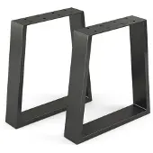 Vicco Tafelpoten – 40 x 42 cm Trapeziumvormig Zwart