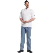 Chaud Devant Hilton Poco Wit Short Sleeve Koksbuis | Maat: XL