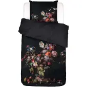 Essenza Dekbedovertrek Bouquet Anthracite Satijn-140 x 200 / 220 cm | 1-Persoons