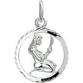 Trendjuwelier huiscollectie Bedel Sterrenbeeld Maagd Gediamanteerd Zilver