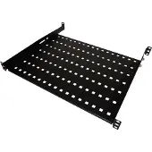 Alantec SA-P-19-1U-650-4-C-02 Vaste plank 19 1U diepte 650mm zwart, Server accessoires, Zwart