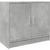 vidaXL Wastafelkast 63x29x55 cm bewerkt hout betongrijs