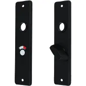 Ami kortschild WC55/8 aluminium zwart