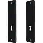 Ami Kortschild kastslot 180x41 zonder krukgat - alu/zwart
