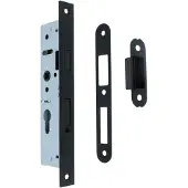 Forza Magneet smal cilinderslot PC55 Met zwarte Rechte voorplaat