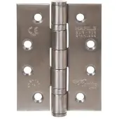 Online Deurbeslagshop Kogellagerscharnier 102x76x3 mm rechte hoek rvs