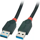 Lindy 41821 USB-kabel USB 3.2 Gen 1 (3.1 Gen 1) 1 m USB A Zwart
