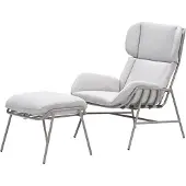 Garden Impressions Fresno loungestoel incl. voetenbank - taupe