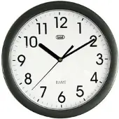 Trevi OM 3301, Wandklok, Cirkel, Zwart, Batterij, AA