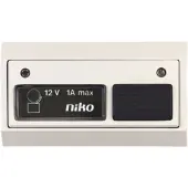 Niko Toegangscontrole - deurbel 12V~1A incl. lamp, wit/wit (05-540-13)